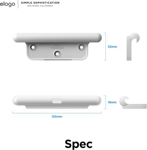 elago Home Hub Mount [White] - [iPad Wall Mount][Homekit Mount][Easy Installation][Scratch-Free][Cable Management Included] - for iPad Mini, iPad Air, iPad Pro in Saudi Arabia