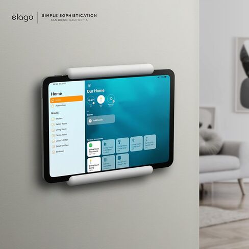 elago Home Hub Mount [White] - [iPad Wall Mount][Homekit Mount][Easy Installation][Scratch-Free][Cable Management Included] - for iPad Mini, iPad Air, iPad Pro in Saudi Arabia
