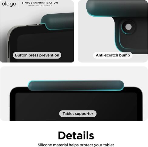 elago Home Hub Mount for iPad mini/Air/Pro | [iPad Wall Mount] [Homekit Mount] [Easy Installation] [Scratch-Free] [Cable Management Included] [Black] in Saudi Arabia
