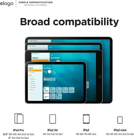 elago Home Hub Mount [White] - [iPad Wall Mount][Homekit Mount][Easy Installation][Scratch-Free][Cable Management Included] - for iPad Mini, iPad Air, iPad Pro in Saudi Arabia