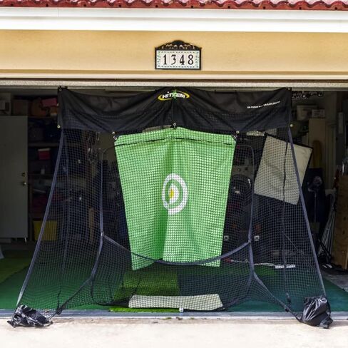 Golf Practice Net for Garage Door, Indoor or Outdoor Golf Training Equipment, No Poles or Wires, One Time Installation, Roll Up to Store Golf Hitting Net Out of Sight in Saudi Arabia