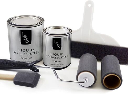 Liquid Stainless Steel Fridge Kit, Stainless Steel, 5 Piece Set in Saudi Arabia
