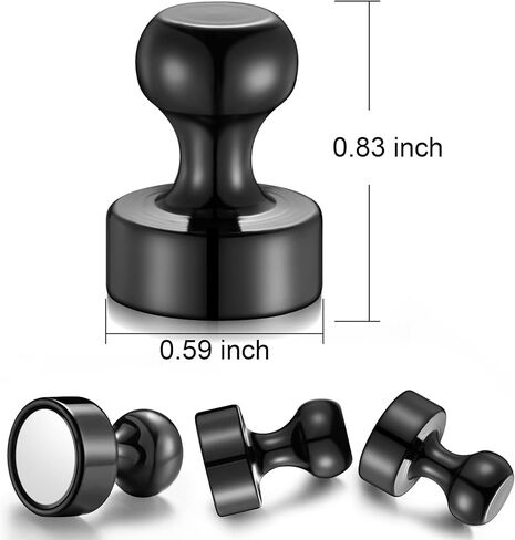 20 قطعة مغناطيس معدني، دبابيس دفع مغناطيسية فضية، مغناطيس الثلاجة، مغناطيس دبوس دفع من النيكل المصقول مثالي لمغناطيس الثلاجة، مغناطيس المكتب، مغناطيس السبورة البيضاء، مغناطيس الخريطة in Kuwait