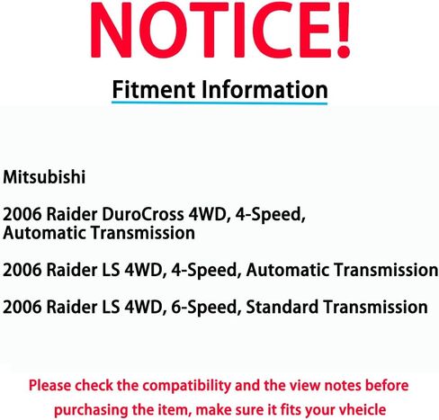 عمود محرك أمامي 52105981AC متوافق مع 2001-2007 دودج داكوتا / 2006-2007 ميتسوبيشي رايدر 26 بوصة in Kuwait