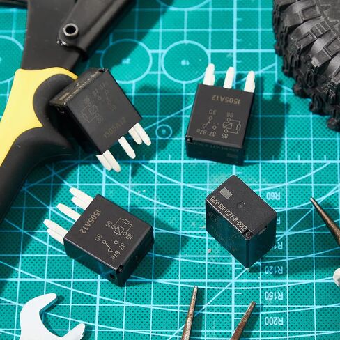 G8V-RH-1C7T-R-DC12 Power Relay Multi Purpose Relay Fuel Pump Relay Black Automotive Relay Automotive Replacement Electrical System Relays Electromechanical Relays, 5 Pin (4 Pieces) in Saudi Arabia