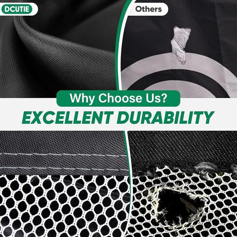 DCutie Golf Hitting Net with Target, 10ft x 7ft Golf Net for Backyard Practice, Black Golf Nets for Driving Real Golf Balls, Includes Mat, Balls, Tee, Bag, Score Notebook & Pencil in Saudi Arabia