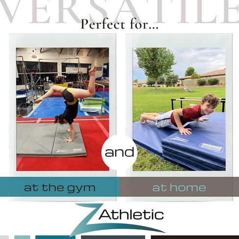 Z Athletic Folding Panel Mats for Gymnastics, Martial Arts, Tumbling (4ft x 12ft x 2in) in Saudi Arabia