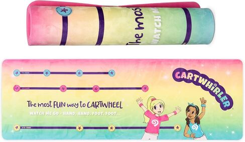 CARTWHIRLER Cartwheel Training Mats - At Home Gymnastics Mat, Toy Mats for All Kids, Yoga, Dance, And Play Mat, For Ages 4-12+, 2ft x 6ft in Saudi Arabia