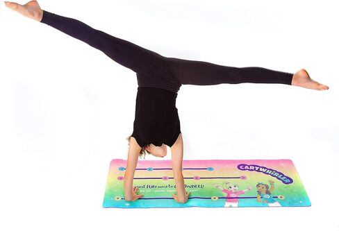 CARTWHIRLER Cartwheel Training Mats - At Home Gymnastics Mat, Toy Mats for All Kids, Yoga, Dance, And Play Mat, For Ages 4-12+, 2ft x 6ft in Saudi Arabia