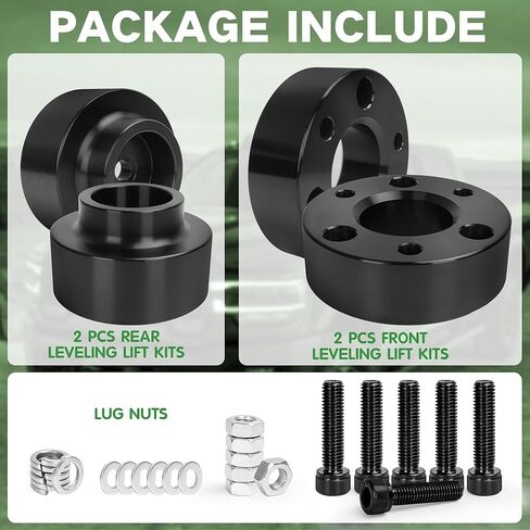 طقم رفع التسوية الخلفي 3 بوصة أمامي 2 بوصة يناسب 2009-2024 دودج رام 1500 2WD 4WD (نمط الجسم الجديد)، 3 بوصات أمامية و2 بوصة خلفية من الألومنيوم مجموعات رفع التعليق in Kuwait