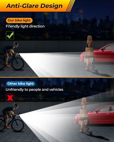 POSUGEAR LED 9000 Lumen Super Bright Bike Lights، USB قابلة للشحن فائقة السطوع، أضواء دراجة IPX5 مع وظيفة تذكير القرن، سهلة التركيب، أسود in Kuwait