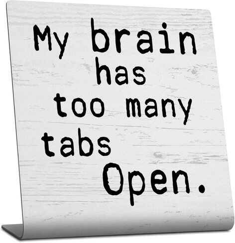 Funny Office Desk Decor Sign, Humorous Office Cubicle Decor, Small Sarcastic Desk Signs, Fun Office Home Work Gifts for Women Coworkers Employees Boss Friend, Hilarious Decorative Plaque TZU24 in Kuwait