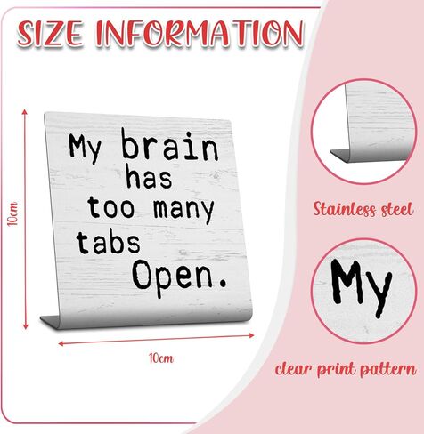 Funny Office Desk Decor Sign, Humorous Office Cubicle Decor, Small Sarcastic Desk Signs, Fun Office Home Work Gifts for Women Coworkers Employees Boss Friend, Hilarious Decorative Plaque TZU24 in Kuwait