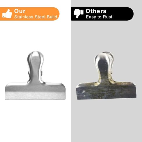 6 Pack Bag Clips,Chip Clips Bag Clips,Stainless Steel Chip Clip,Bag Clips,Bag Clips for Chips,chip Bag Clip,chip Clips. in Saudi Arabia