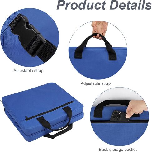Aodaer 3 Pieces Portable Double Layer Stadium Cushion Stadium Seats Bleacher Seat Without Backrest Folding Boat Canoe Kayak Seat Cushion for Sporting Events Camping Hiking in Saudi Arabia