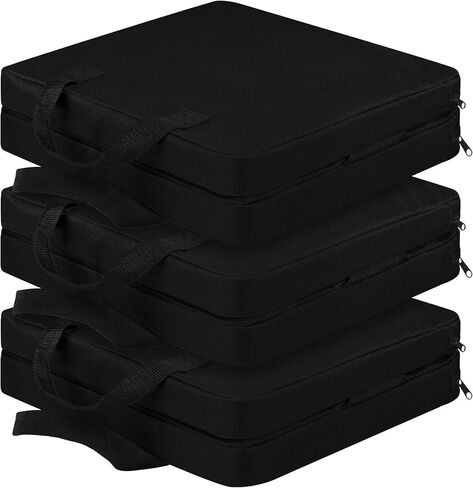 Aodaer 3 Pieces Portable Double Layer Stadium Cushion Stadium Seats Bleacher Seat Without Backrest Folding Boat Canoe Kayak Seat Cushion for Sporting Events Camping Hiking in Saudi Arabia