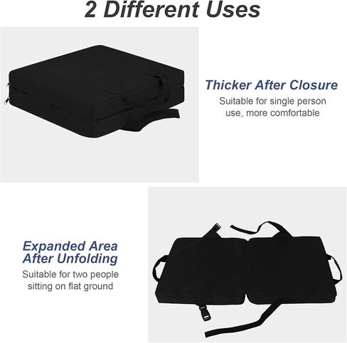 Aodaer 3 Pieces Portable Double Layer Stadium Cushion Stadium Seats Bleacher Seat Without Backrest Folding Boat Canoe Kayak Seat Cushion for Sporting Events Camping Hiking in Saudi Arabia