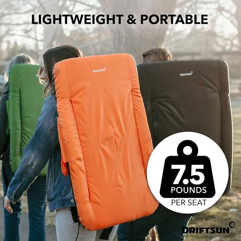 مقاعد استاد Driftsun مع دعم للظهر، وكراسي تبييض فاخرة مع دعم للظهر ووسادة، ومقاعد استاد مبطنة، وكرسي استاد مقاوم للماء in Kuwait