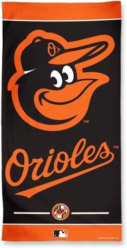 منشفة شاطئ من الألياف من Wincraft MLB Baltimore Orioles A1876915، 9 رطل/30 بوصة × 60 بوصة in Saudi Arabia
