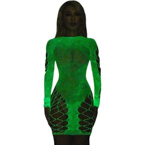 Women Rave Rainbow See Through Mesh Bikini Cover Ups Sexy Hollow Out 2 Piece Crop Top Mini Skirt Festival Outfit