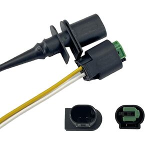 FainWan Ambient Outside Air Temperature Sensor with Connector Pigtail Plug 65816936953/65816905050 + 61132359999 Compatible with E46 E39 E38 X3 X5 Z4 1 3 4 5 6 7 Series