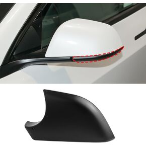 Yumzeco Left Side Mirror Bottom Cover Compatible with Tesla Model Y 2018-2024, Driver Side Black Mirror Lower Cover, Rearview Mirror Base Cover Replacement Compatible with Tesla Model Y Accessories