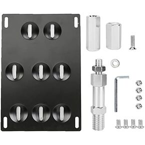 License Plate Bracket,Car Front Bumper Tow Hook License Plate Mount Bracket 8 Holes Adjustable Holder Only for F series 3 4 5 series