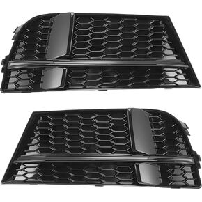 ACROPIX Fog Light Grill Front Lower Bumper Fog Light Cover Inserts for A3 2017-2020 No.8V3807681ABESM/8V3807682NESM Durable Front Left Right