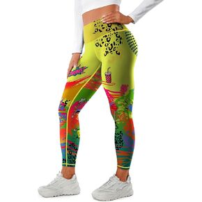 Women's High Waist Butt Lifting Leopard Leggings Fashion Print Running Fitness Workout Control Cycling Sweatpants
