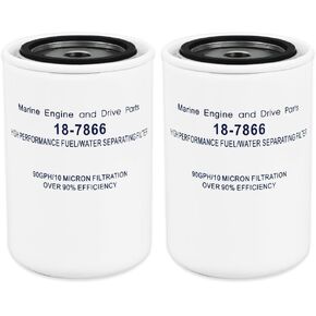18-7866 Fuel Filter Fuel Water Separating Filter Compatible with Yamaha MAR-FUELF-IL-TR & MAR-10MEL-00-00, for Mallory 9-37807,for Sierra Marine 18-7866