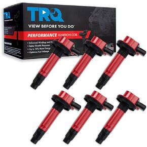 TRQ Ignition Coil Set Compatible with 07-18 Ford 07-16 Lincoln 07-15 Mazda 08-09 Mercury