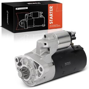 A-Premium Starter Motor Compatible with Audi Q7 2009-2015 & Porsche Cayenne 2014-2016 & Volkswagen Touareg 2009-2016, 12V 2.2KW 9-Teeth Clockwise, Replace# 059911024EX, 059911024H