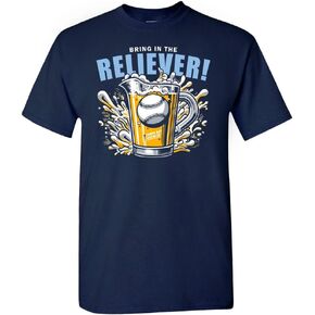Bring in The Reliever! Relief Pitcher Parody Drinking Men's Apparel for Baseball Fans