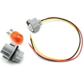 2 Pcs 262439B91A Headlamp Turn Signal Bulb Socket Wire Harness, Replacement for Nissan Replacement for Toyota Replacement for Lexus, Replaces 93872237 26243-5HA0A 9007560083