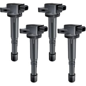 MAS Set of 4 Ignition Coil Pack Compatible with 2.4 L4 2008 2009 2010 2011 2012 2013 2014 2015 Honda Accord Honda CRV Civic Si Crosstour Acura ILX Replacement for UF602 C1662 30520-R40-007 5C1719