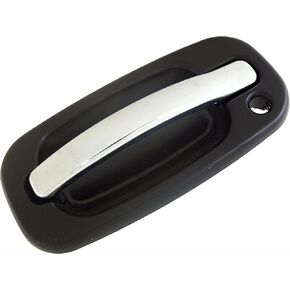 Dorman 80550 Front Driver Side Exterior Door Handle Compatible with Select Cadillac Models, Chrome Lever and Black Housing