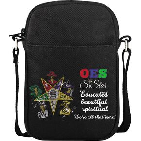 CMNIM OES Sorority Gifts Order Of The Eastern Star Mini Crossbody Bag OES Sisterhood Gifts for Women OES Sistars Shuolder Bag