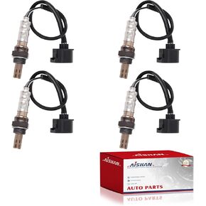 4PC O2 Oxygen Sensor Upstream/Downstream Compatible with Jeep Wrangler TJ Grand Cherokee Chrysler PT Cruiser Dodge Ram 1500 2500 3500 Van Dakota Durango 2001-2003 Replace 56028994AA 56041698AA