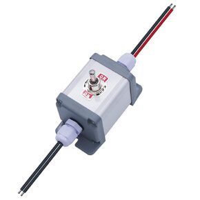 TWTADE لحظة قطبية عكس التبديل جبل مربع التحكم المحرك حتى أسفل DC 12V 10A (ON)-Off-(ON) AC 110V-220V الروك تبديل التبديل مع سلك H-018