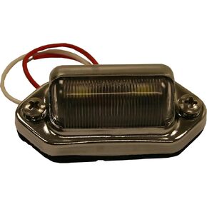 Buyers Products 5622032 2 Inch License/Utility Light With 2 LEDs And Stripped Leads
