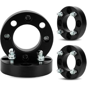 فواصل عجلات 4x110 1.25 بوصة، محول عجلة 4 عروات، مناسب لهوندا سوزوكي ياماها كاواساكي فورمان 400 450 500 رانشر 350 400 420 رينكون 650 680 فورتراكس 300 350، 76 مم تتحمل M10x1.25 مسمار 4 قطع in Kuwait