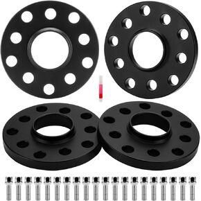 فواصل عجلة محورية 15 مم 5 × 100 5 × 112 خيط 14 مم × 1.5 محور تتحمل 57.1 مم لسيارة Audi TT A3 A4 A6 A8 S4 S6 S8، لمحولات عجلة الألومنيوم Corrado Beetle EOS CC 4 قطع in Kuwait