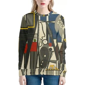 JooMeryer Women's Starry Night 3D Printed Crew Neck Sweatshirts Pullover