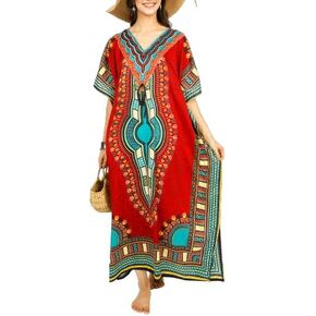 Ladies Kaftans Tunic Kimono Maxi Women Dashiki African Caftan Plus Size Lounge Girls Kimono