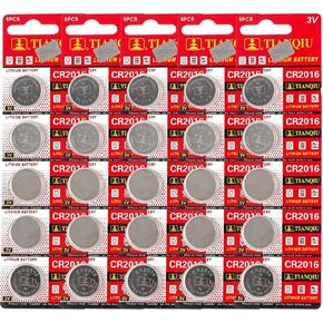 SE CR2016 Battery, 25 batteries total