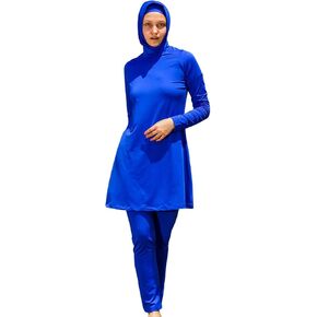 Islamic Long Sleeve Swimsuits for Women Modest Muslim Burkini 5 PCS | Full Cover Rash Guard | Arabic Swimwear