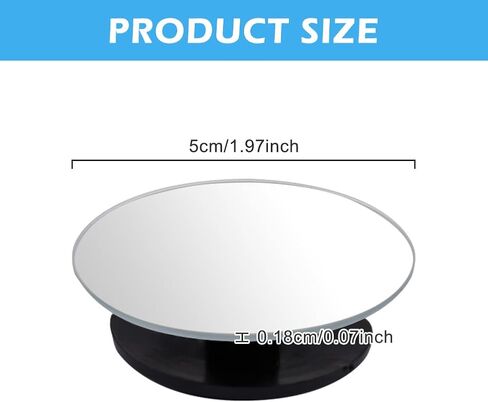 مرآة النقطة العمياء، مجموعة مرايا الرؤية الخلفية، قطعتان من مرآة النقطة العمياء القابلة للدوران 360 درجة، مرآة جانبية محدبة بدون إطار مستديرة، مع رافعة وأدوات تنظيف، ملحقات السيارة للسيارات والشاحنات والحافلات in Kuwait