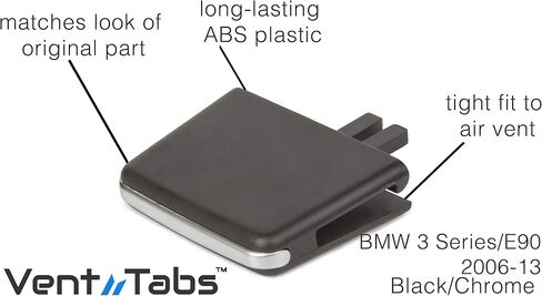 VentTabs for BMW 3 Series (2006-2013) E90/E91/E92/E93 - Front Air Outlet Vent Clip | No Tools | Replacement AC Compatible with BMW 316i, 318i, 320i, 323i, 325i, 328i, 330i, 335i | Pack of 2 in Saudi Arabia
