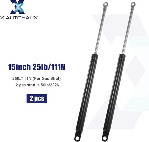 X AUTOHAUX 2 Pcs 15 Inch 40Ib/178N Black Lift Supports Struts Shocks Gas Spring Universal for RV Car Truck Boat Window Cabinet Door Cover Lids in Saudi Arabia