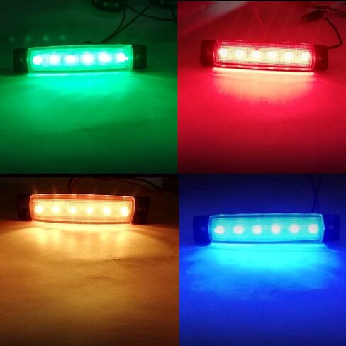 10 Pcs Green LED Rock Lights,Boat Interior Light,Side Marker Fender Wheel Well Underglow Lamps for Snowmobile,Truck,ATV,Pickup,Golf Cart,Camper,Cab,RV,SUV in Saudi Arabia